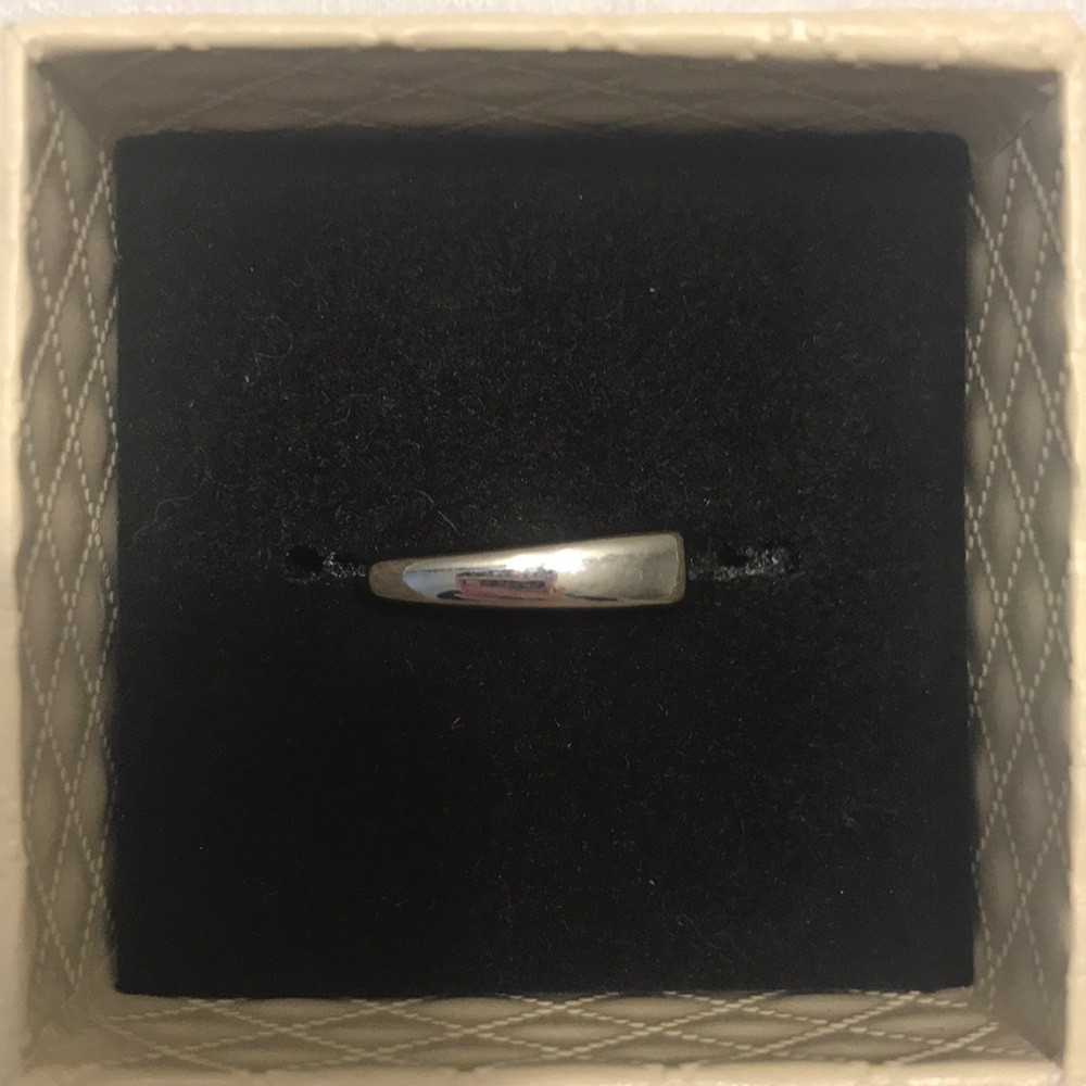 Silver Tone Ring, Size 8